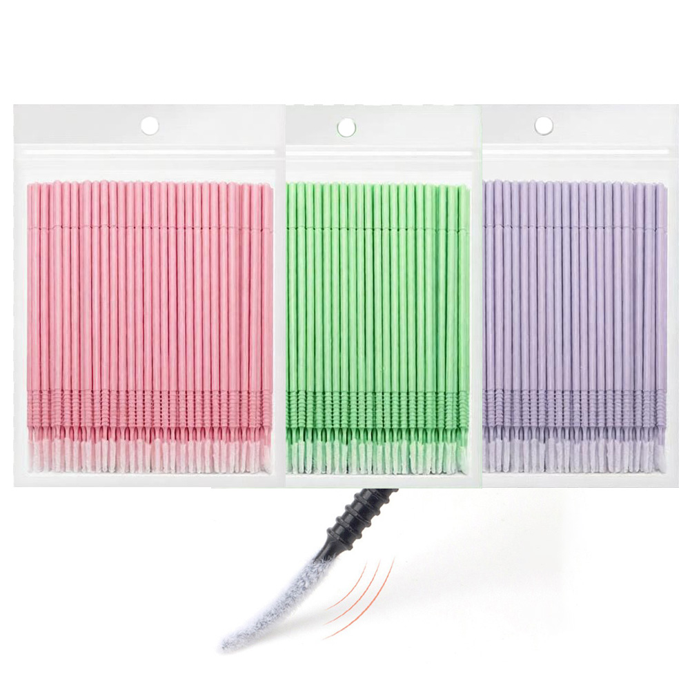Eyelash Extension Adhesive - 500 pz. Spazzolini/Applicatori per la Pulizia