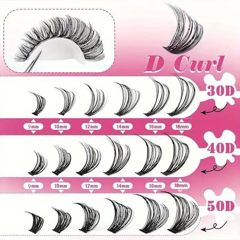 Eyelash Extension Kits - Kit Professionale di Ciglia a Ciuffetti