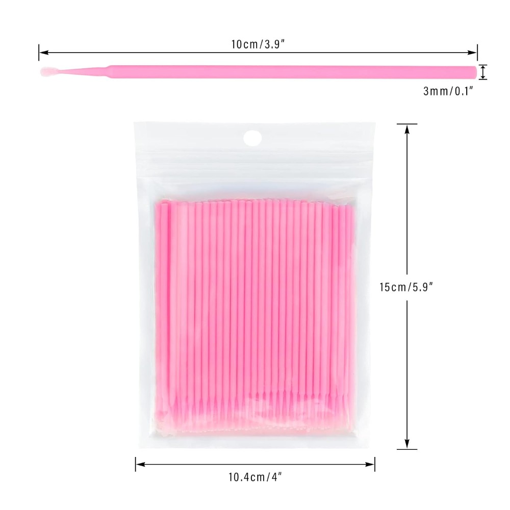 Eyelash Extension Remover - 500 Pezzi di Bastoncini di Cotone