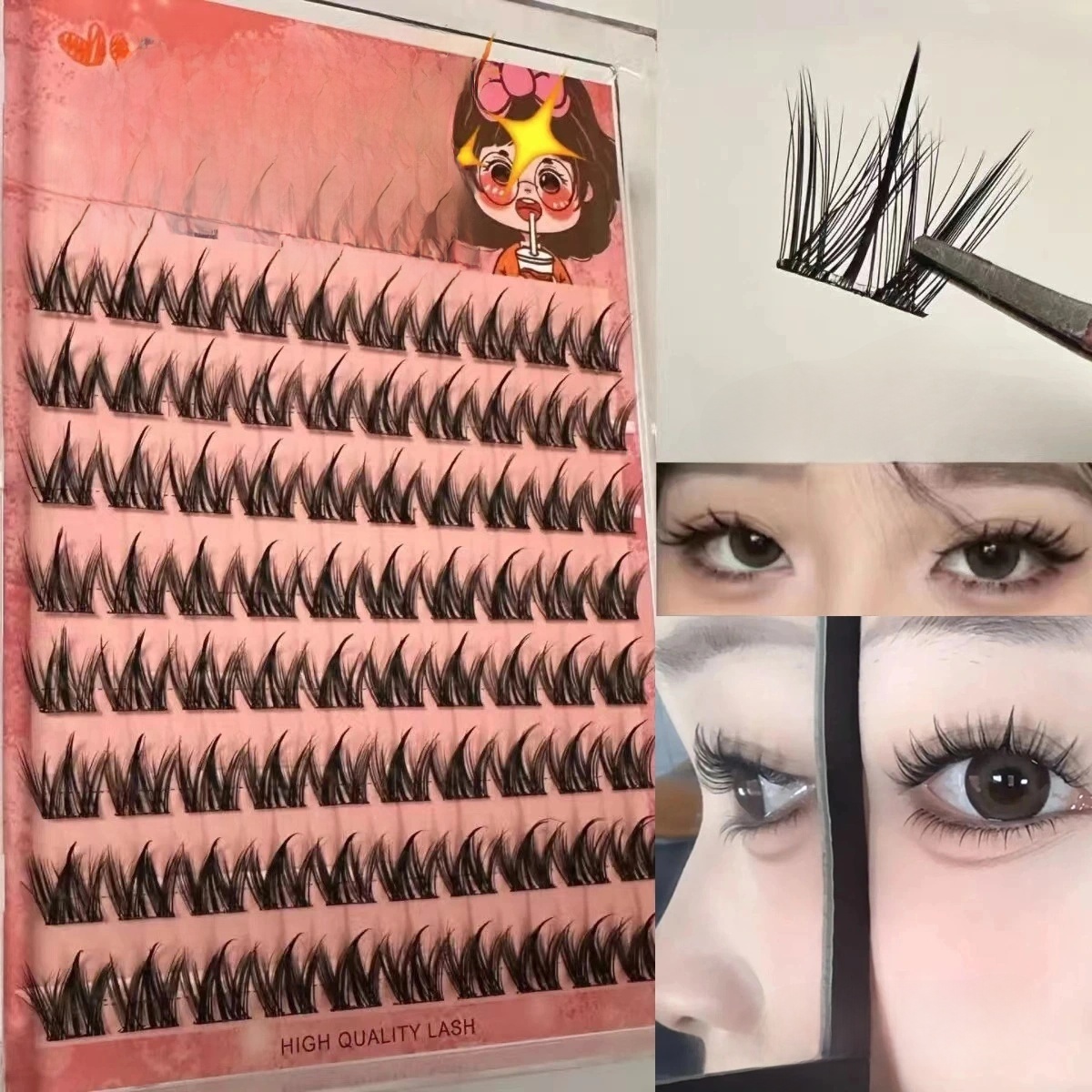 Eyelash Extension No 11 - 100 Pezzi di Ciglia Finte Naturali