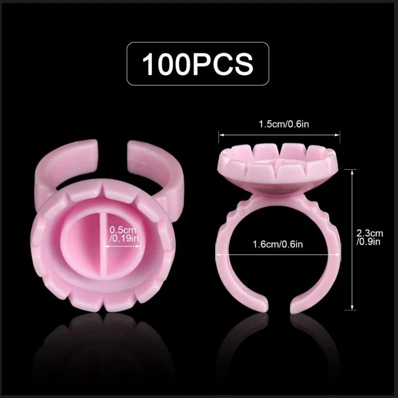 100 Pezzi Anelli Monouso per C - Eyelash Extension Guide recensione e prezzo