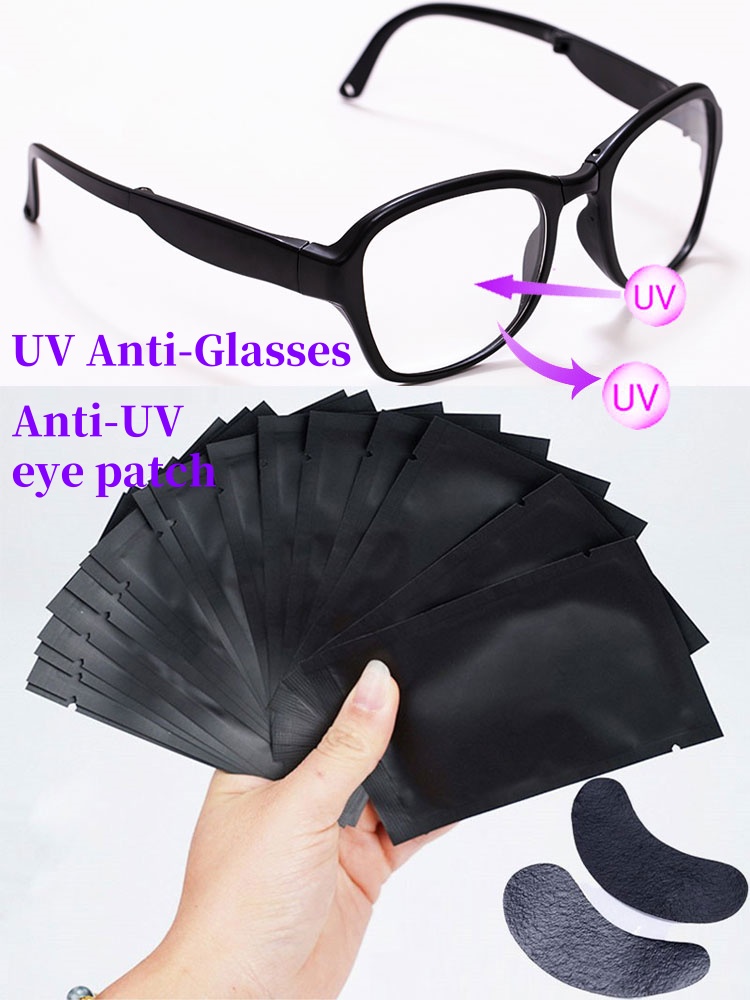 50 paia di patch neri con prot - Eyelash Extension With Glasses recensione e prezzo
