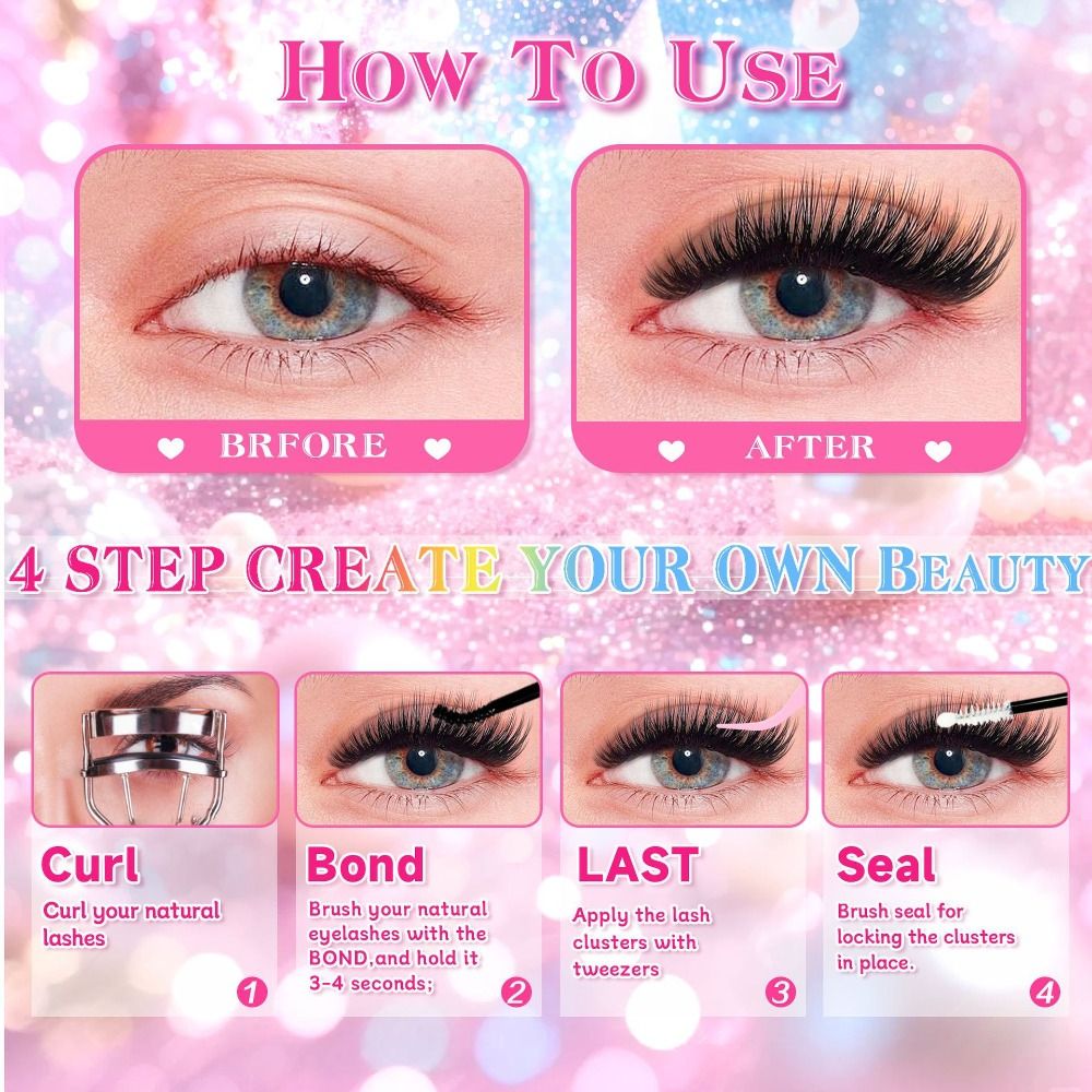 Ciglia Finte dall'Aspetto Natu - Eyelash Extension Kits recensione e prezzo