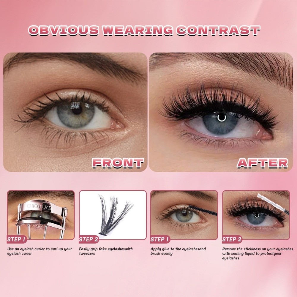 Ciglia Finte Lunghe 8-16mm, Ef - Eyelash Extension Kits recensione e prezzo