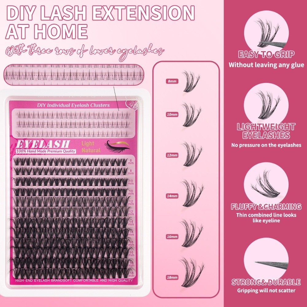 Ciglia Finte Lunghe 8-18mm, Ef - Eyelash Extension Kits recensione e prezzo