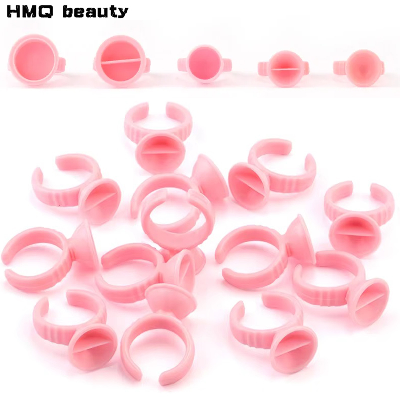 100 pcs Monouso Glue Anelli di - Eyelash Extension Guide recensione e prezzo