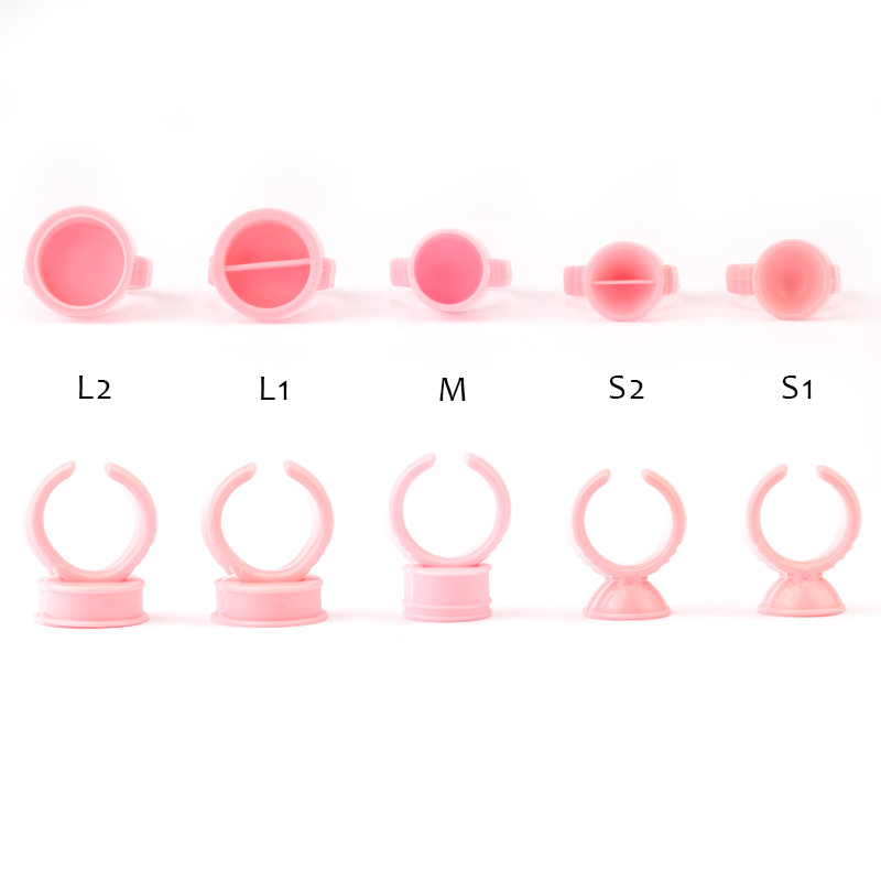 100 pcs Monouso Glue Anelli di - Eyelash Extension Guide recensione e prezzo